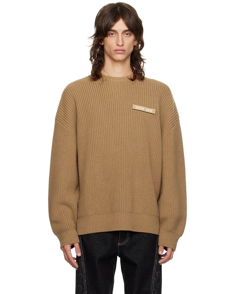 Marine Serre Tan MS Crewneck Sweater Bg60