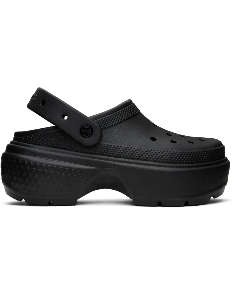 Crocs Black Stomp Clogs Black