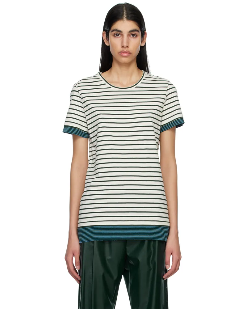 Maison Margiela Off-White Spliced T-Shirt 961
