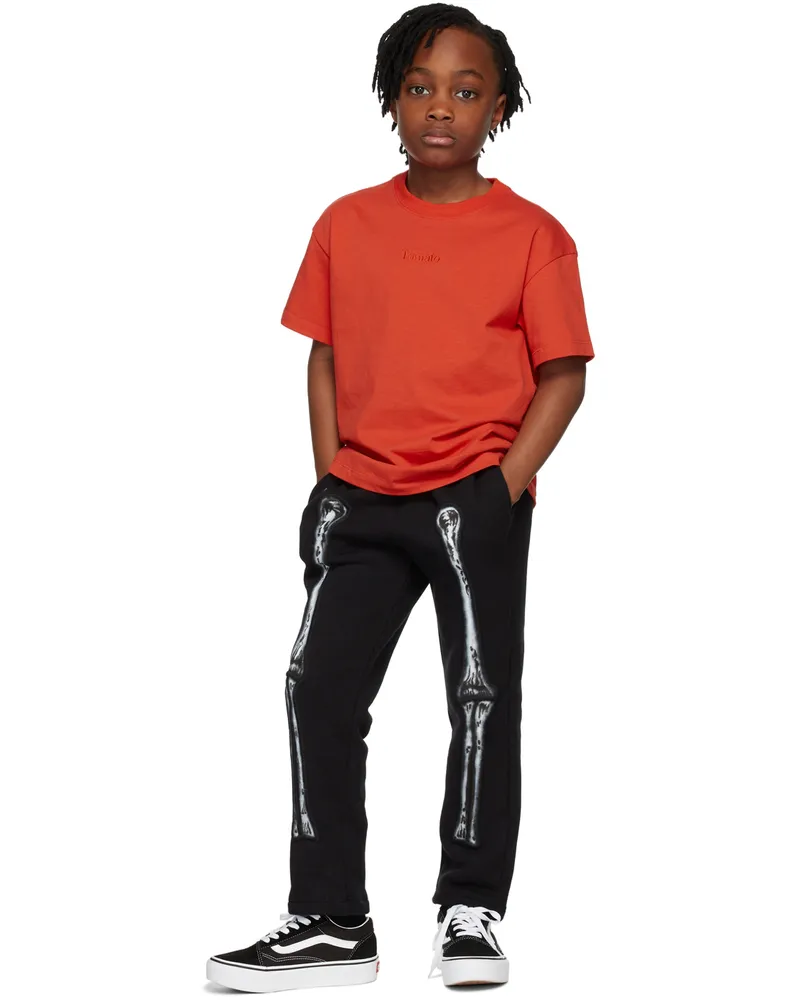 Doublet Kids Black Cotton Lounge Pants Black