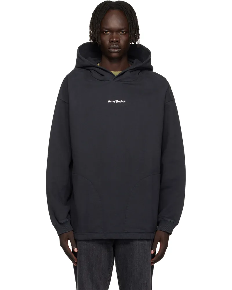Acne Studios Black Stamp Hoodie 900