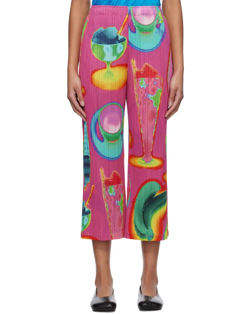 Issey Miyake Pink Thermal Foods Trousers 22