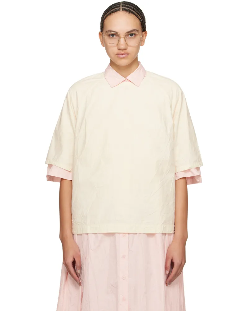 Casey Casey Off-White Watt T-Shirt Natural