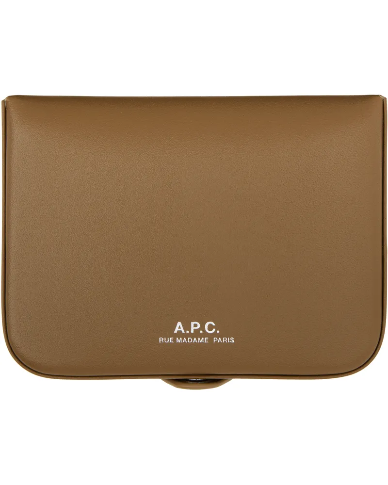 A.P.C. Brown Josh Coin Wallet Caw