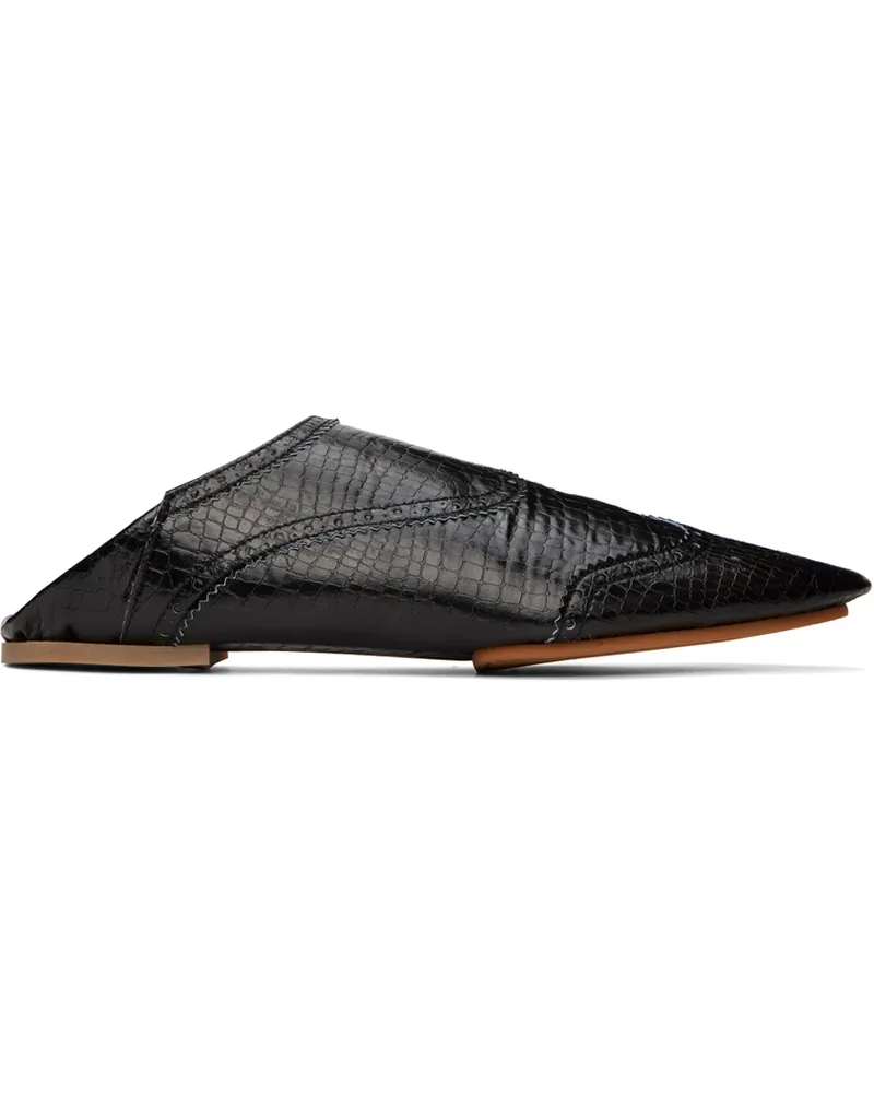 TAO Black Pointed Toe Loafers 1