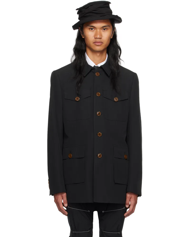 Vivienne Westwood Black Sang Jacket 233-w00m2-n401lr