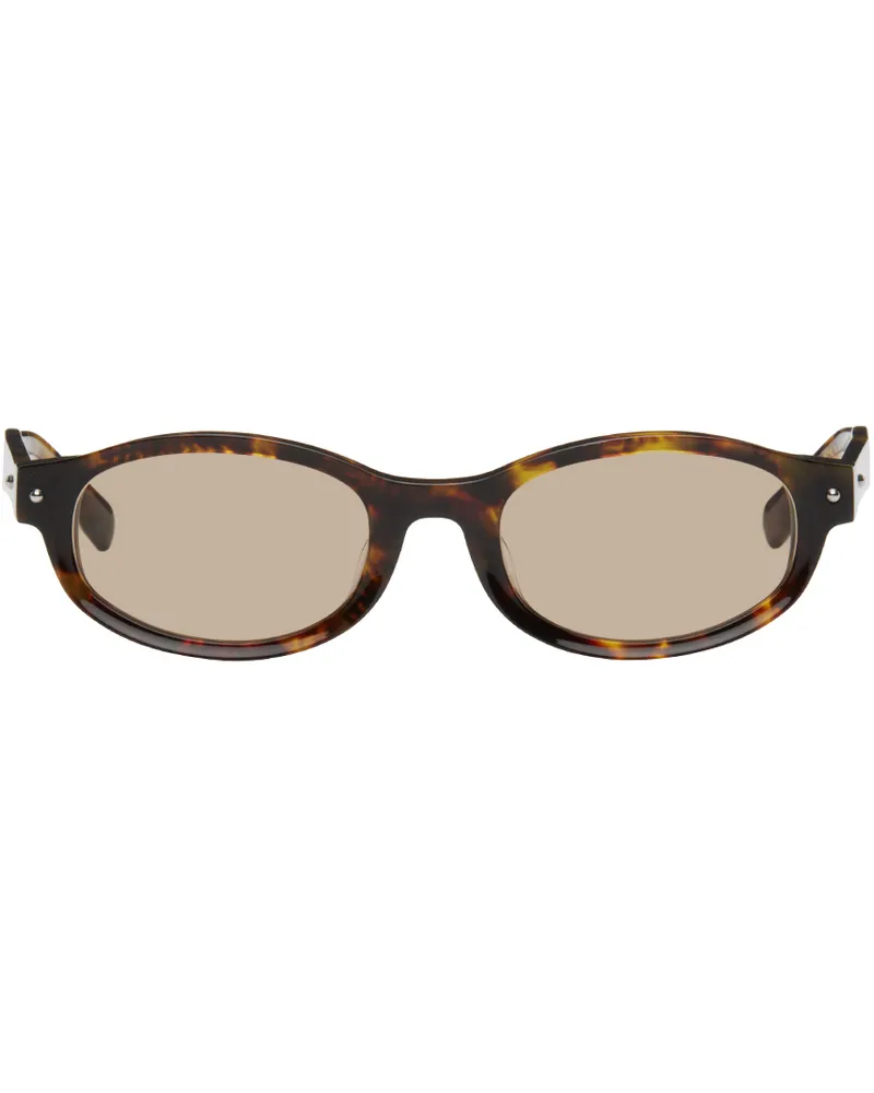 Bonnie Clyde SSENSE Exclusive Brown Roller Coaster Sunglasses Tortoise