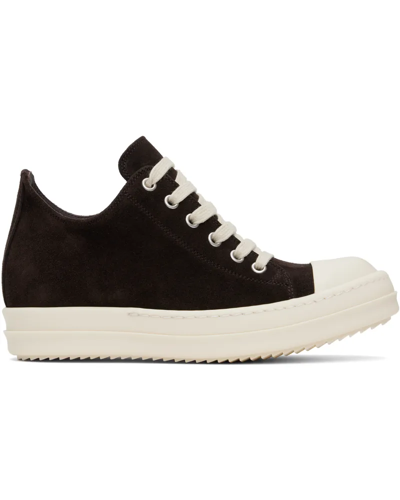 Rick Owens Brown Hollywood Low Sneakers 1411