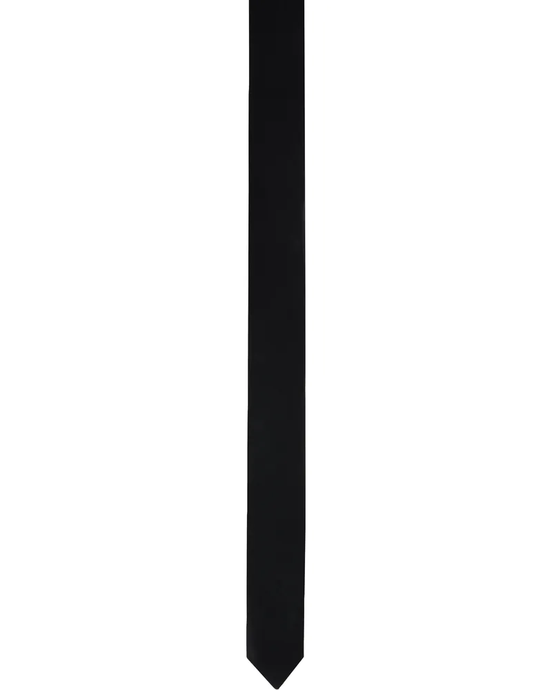 GIA STUDIOS Black Taffeta Tie Scarf Black