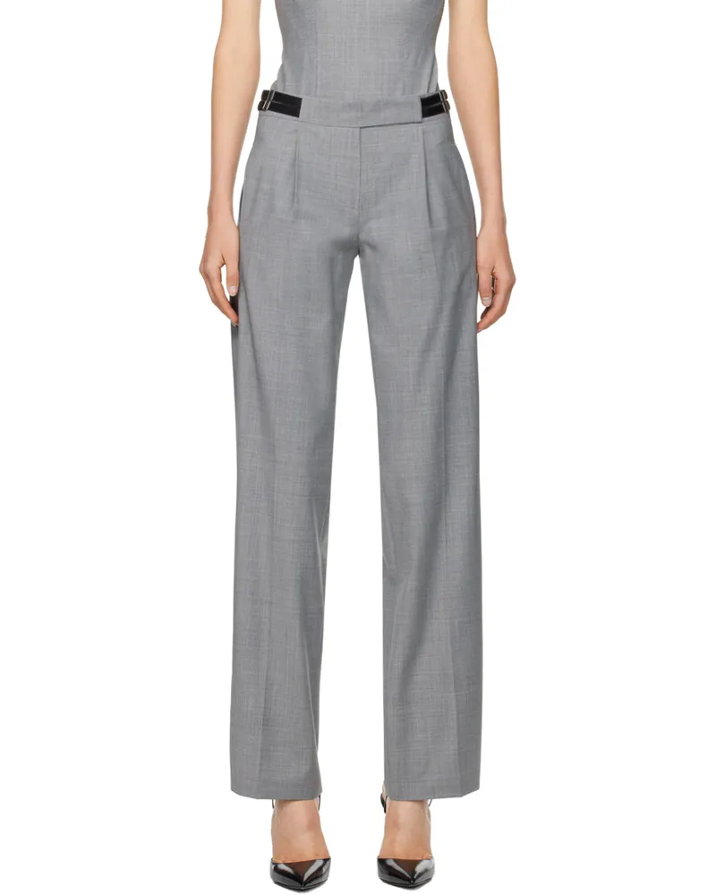 Anna October Gray Nora Trousers Grey