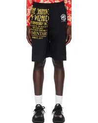 Marine Serre Black Regenerated T-Shirt Shorts Bkblack