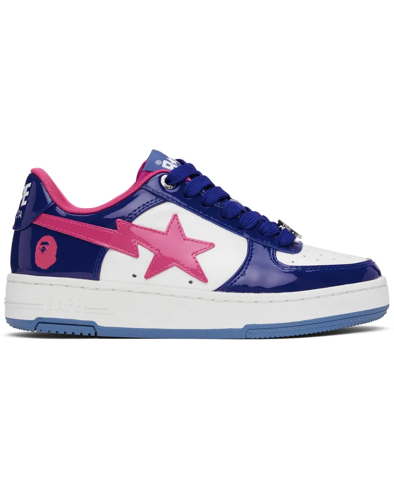 BAPE Navy & White BAPE STA #1 Sneakers Blue