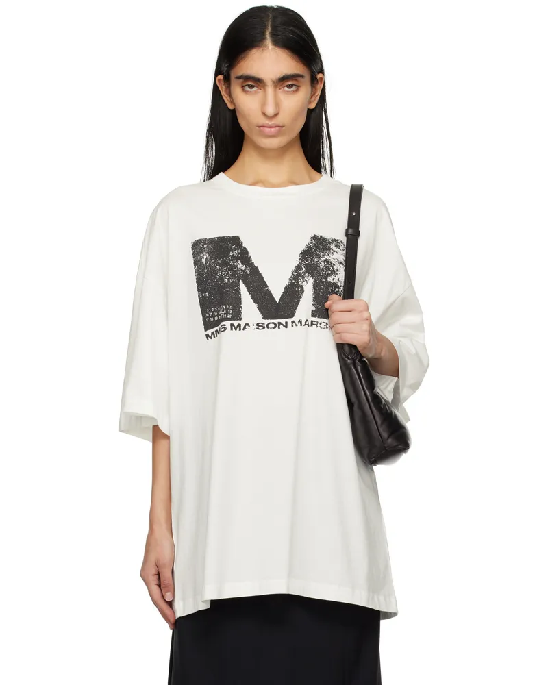 Maison Margiela White Sunbleached Logo T-shirt 101