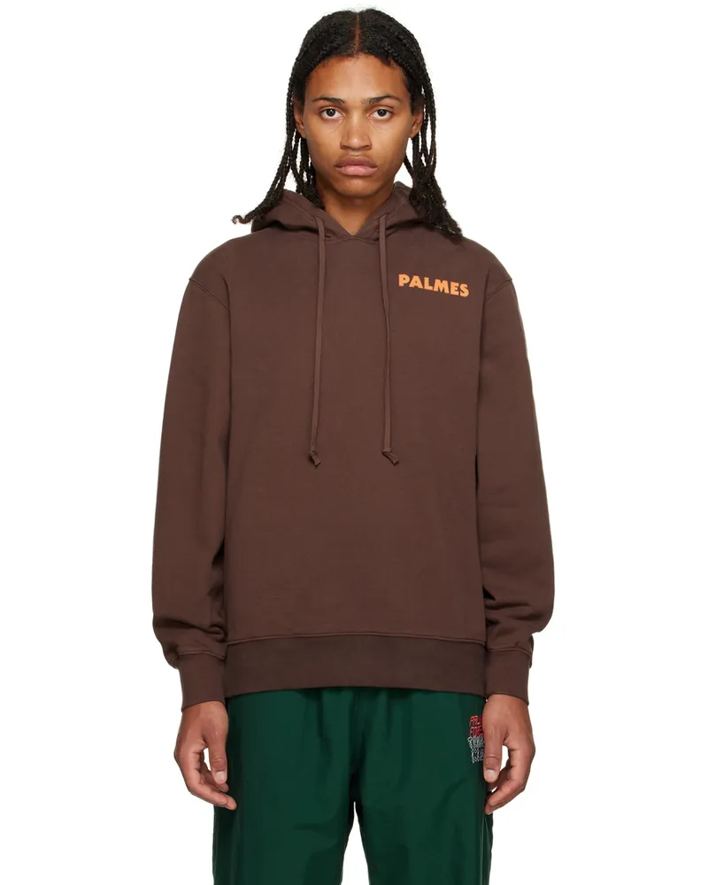 Palmes Brown Bloody Hoodie Brown
