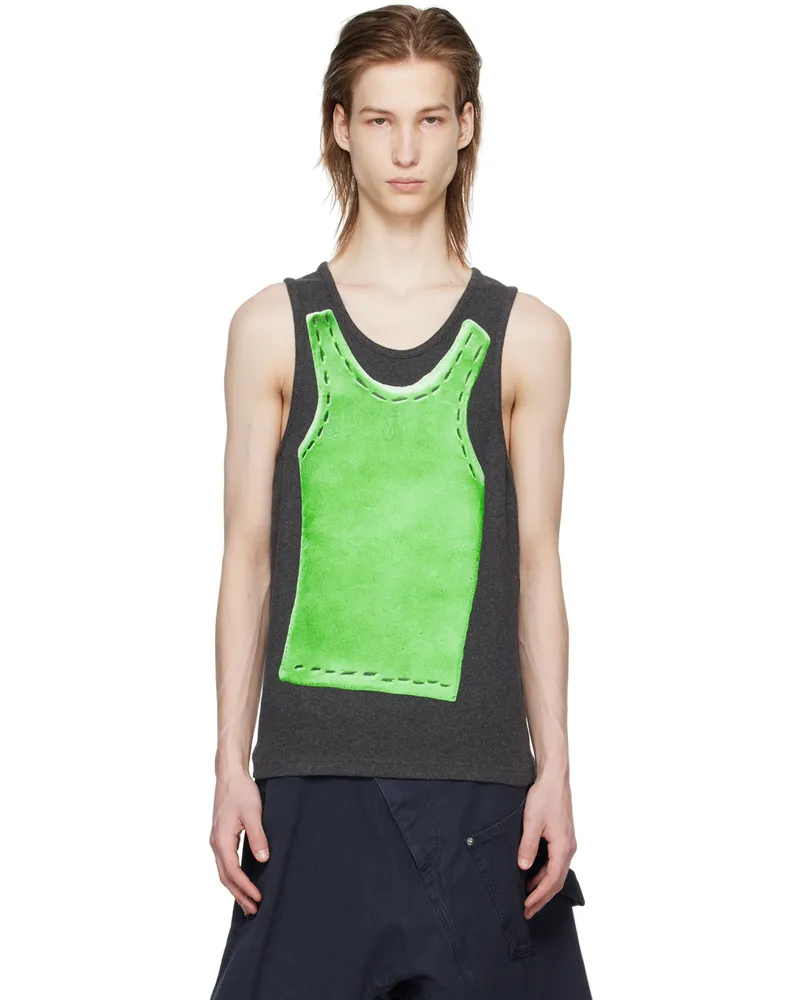 J.W.Anderson Gray Trompe L'Oeil Tank Top 972