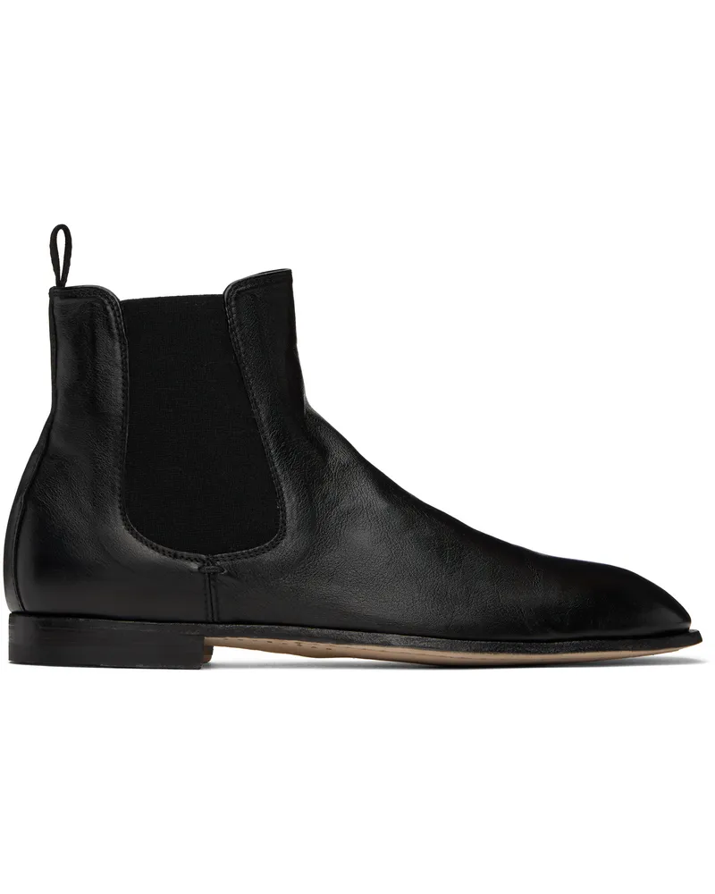 Officine Creative Italia Black Solitude 004 Chelsea Boots Nero