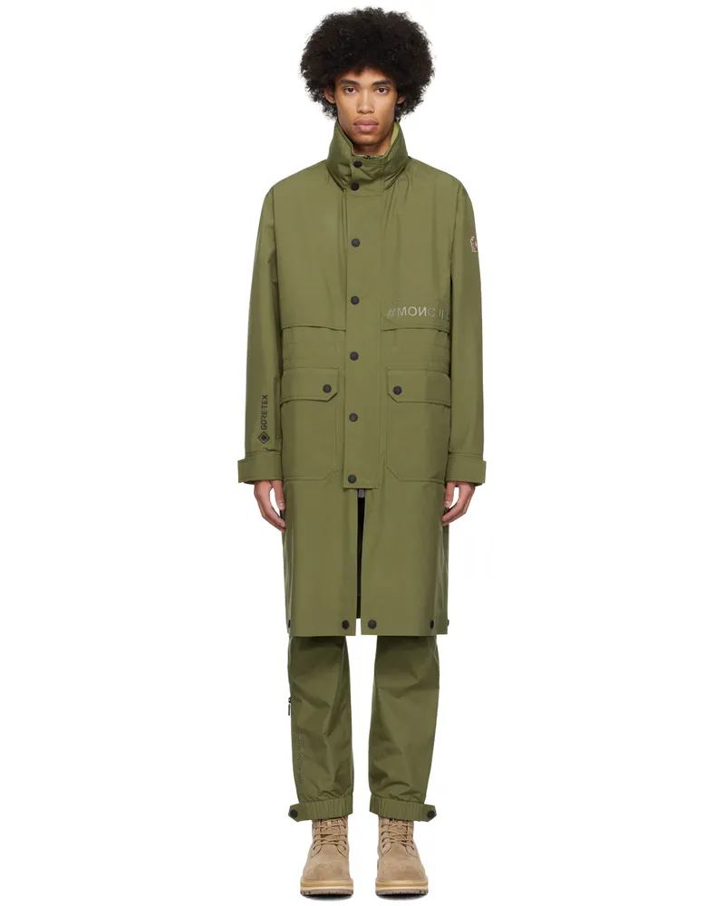 Moncler Khaki Steig Coat Cypress