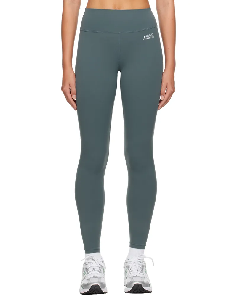 SPORTY & RICH SSENSE Exclusive Gray Leggings Volcano