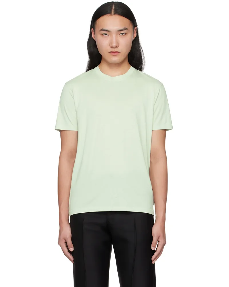 Tom Ford Green Crewneck T-Shirt Pale