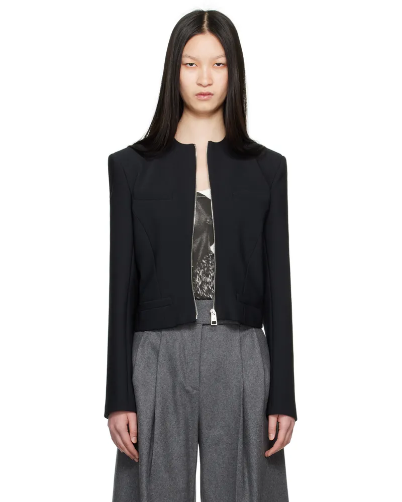 ATTICO Black Zip jacket 100