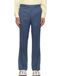 RECTO Blue Monaco Flared Trousers Sb