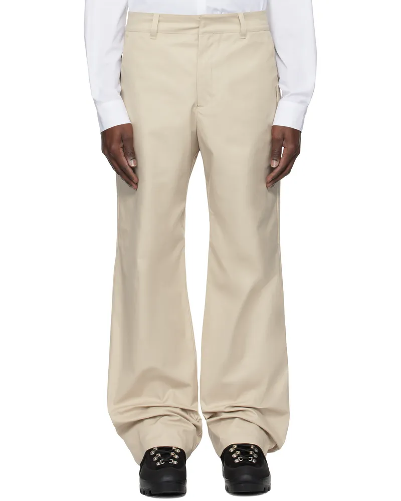 Heliot Emil Beige Igneous Trousers Stone