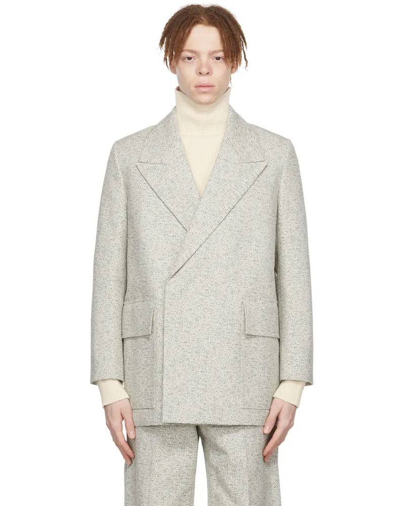 Jil Sander SSENSE Exclusive Off-White Cotton Blazer 153