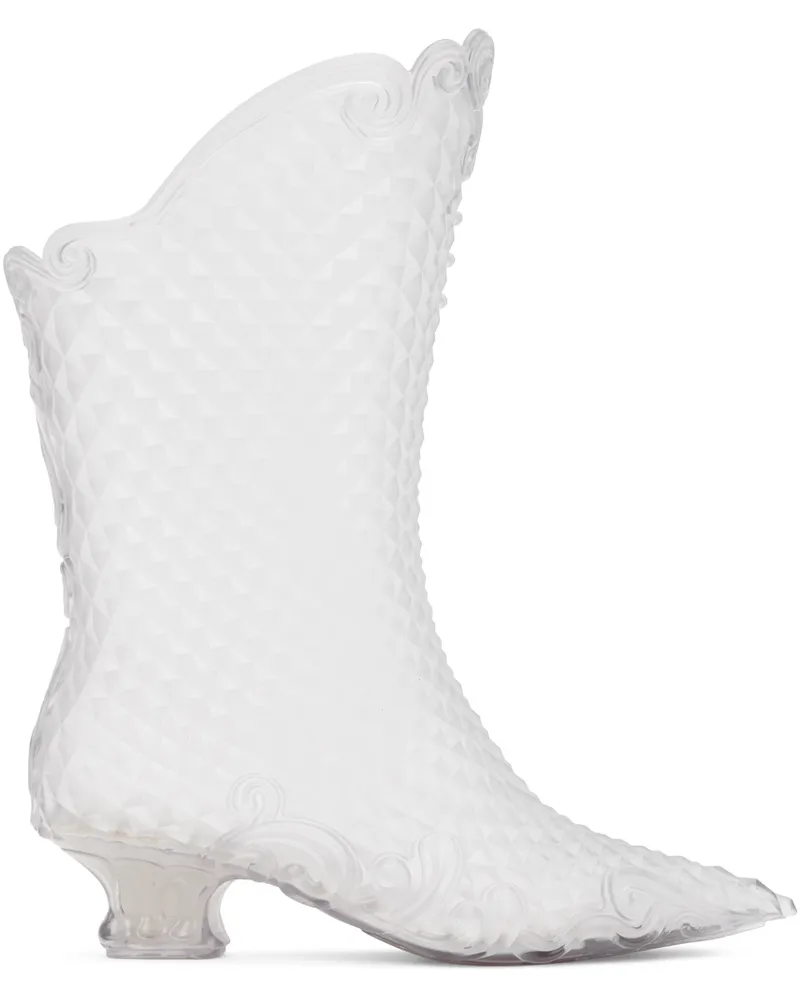 Y/PROJECT Transparent Melissa Edition Court Boots Clear