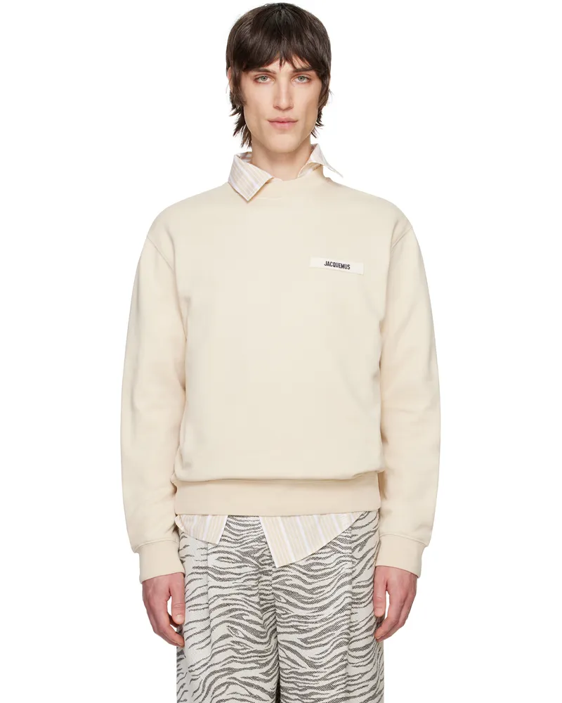 Jacquemus Beige Les Classiques 'The Gros Grain' Sweatshirt 150
