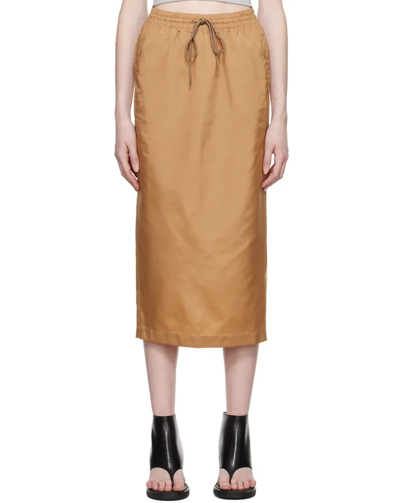 WARDROBE.NYC Tan Utility Midi Skirt Tan