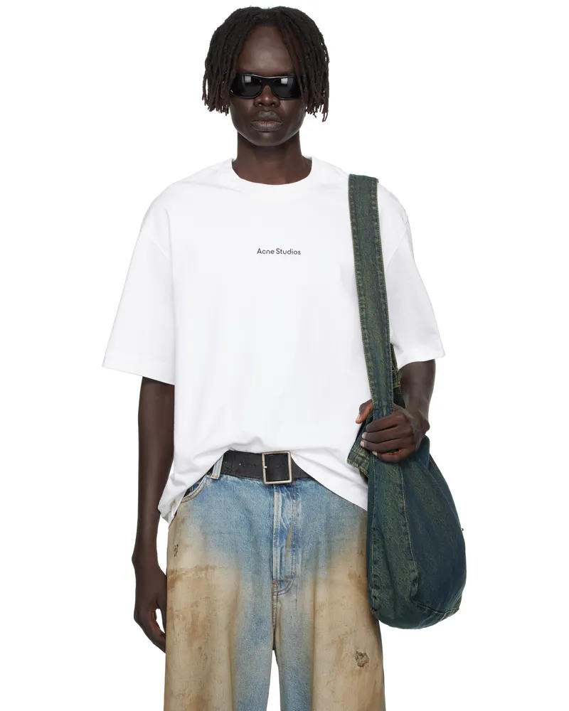 Acne Studios White Stamp Logo T-shirt 183