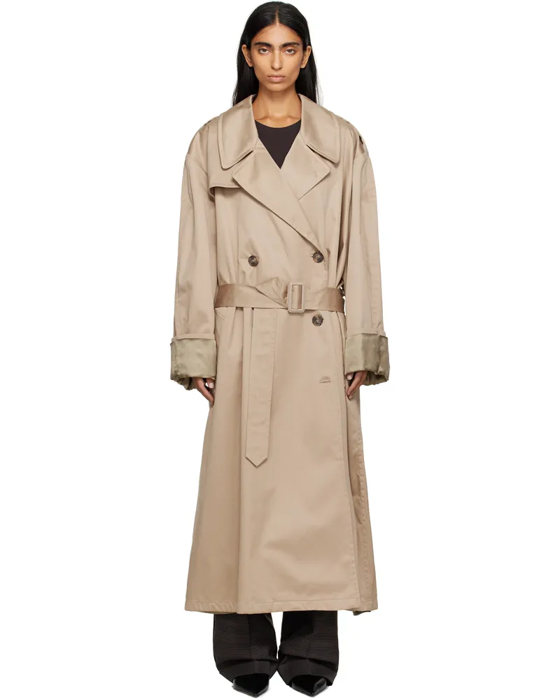 Maison Margiela Beige Cotton Trench Coat 115
