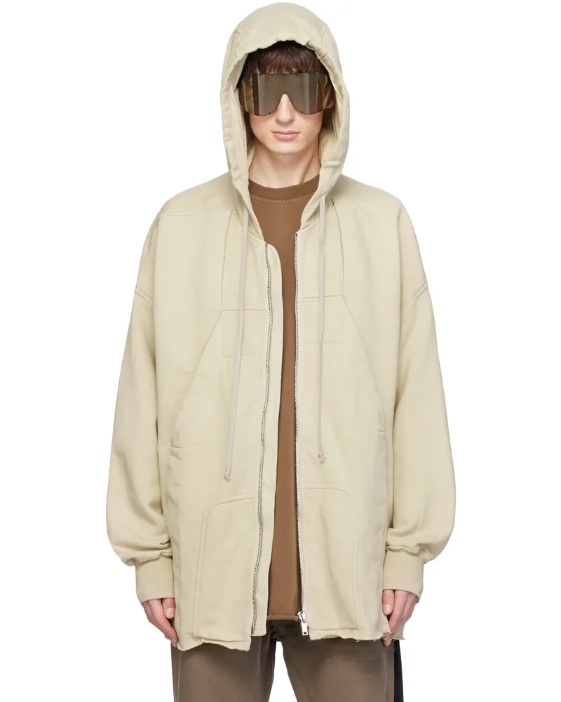 DRKSHDW by Rick Owens Off-White Sphinx Jumbo Hoodie Pearl