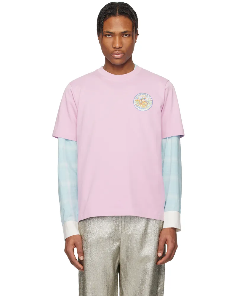 Casablanca Paris Purple 'The Four Elements' T-shirt Lavender