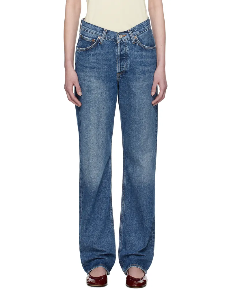 AGOLDE Blue V-Waist Kelly Jeans Essence