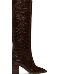 Paris Texas Brown Block Heel Tall Boots Cioccolato