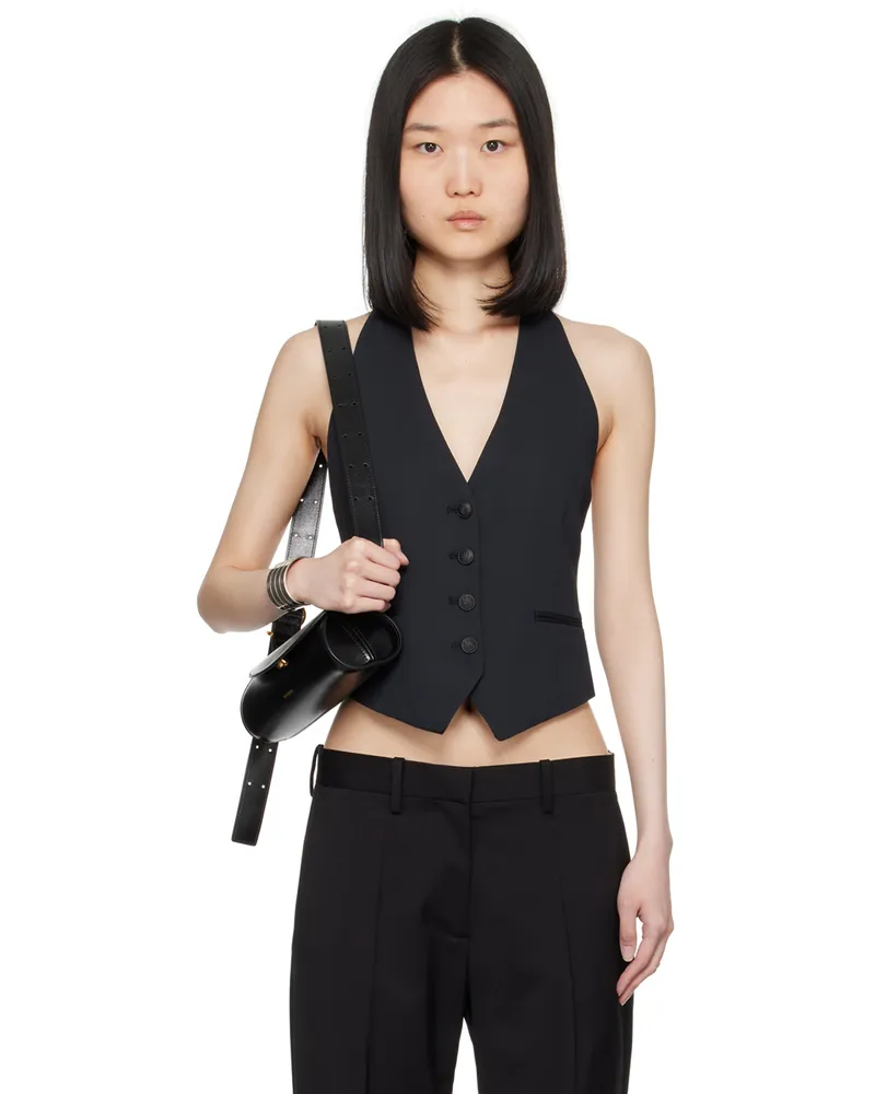 Rag & Bone Black Ethel Vest Black