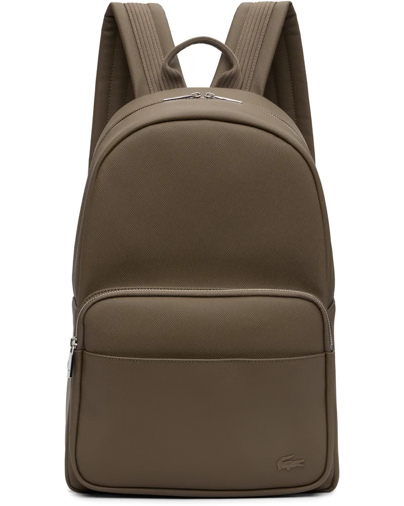 Lacoste Taupe Classic Backpack Morel