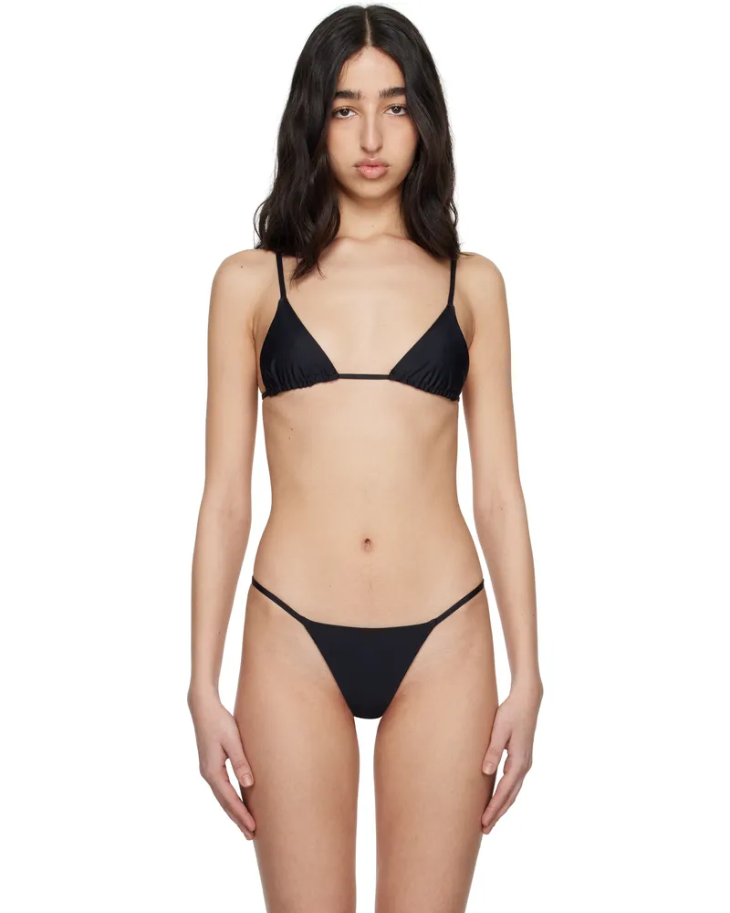DU CIEL Black Malo Bikini Top Black