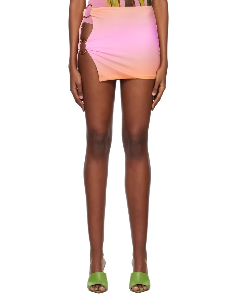 Louisa Ballou Pink Double Ring Cover-Up Skirt Fianchetto