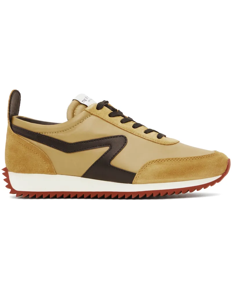 Rag & Bone Tan Retro Runner Sneakers Mustard