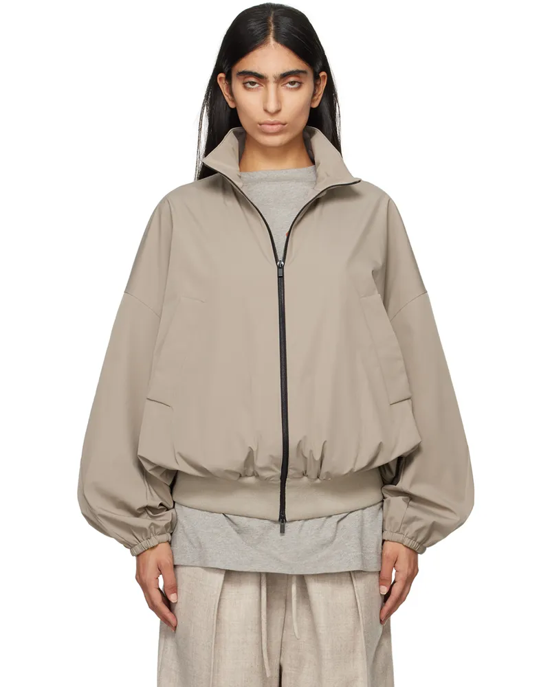 Fear of God Gray Nylon Vented Track Jacket Deer
