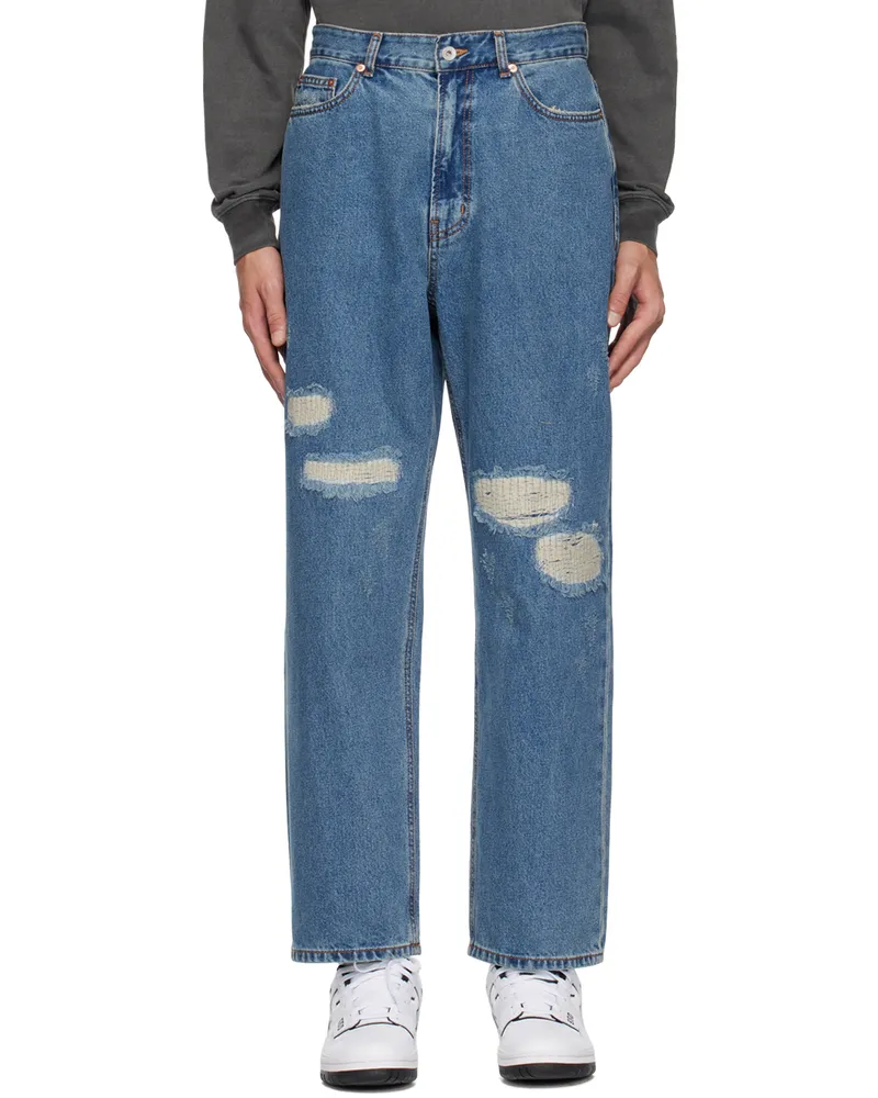 Uniform Bridge Indigo Distressed Jeans Indigo