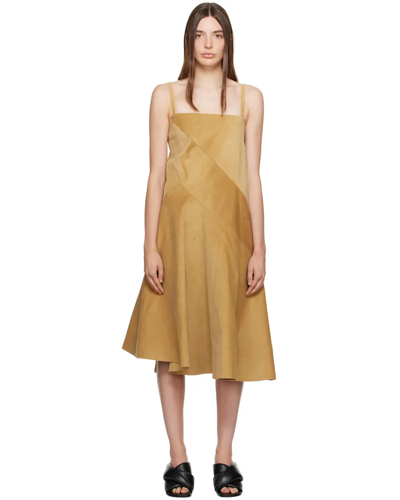 J.W.Anderson Tan Curve Midi Dress 185