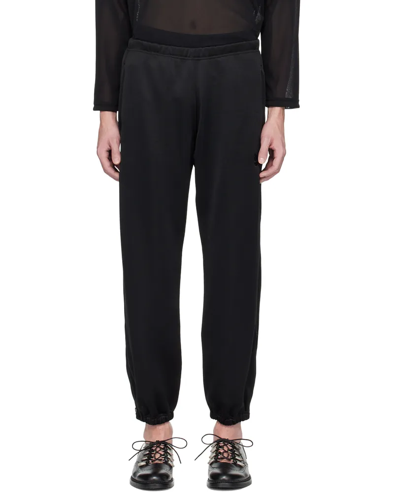 NEEDLES Black Zipped Lounge Pants D-black