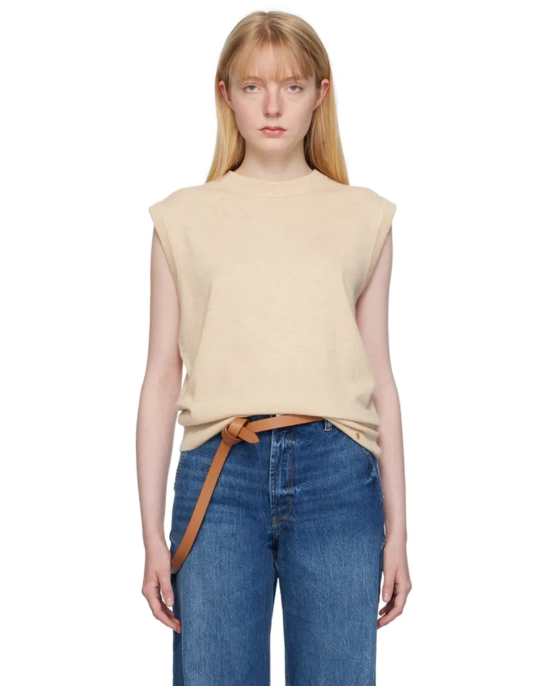 Anine Bing Beige Ronan Sweater Ivory