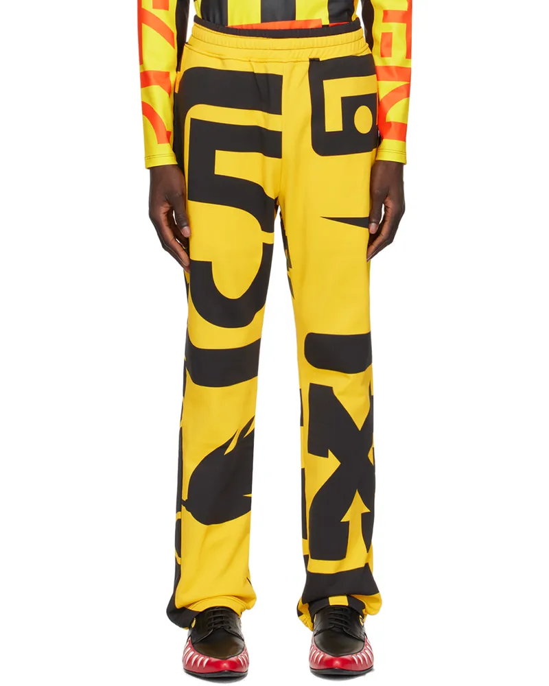 Walter van Beirendonck Yellow Dawleetoo Sweatpants Cc36