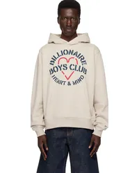 Billionaire Boys Club Beige Heart & Mind Stencil Hoodie Oat