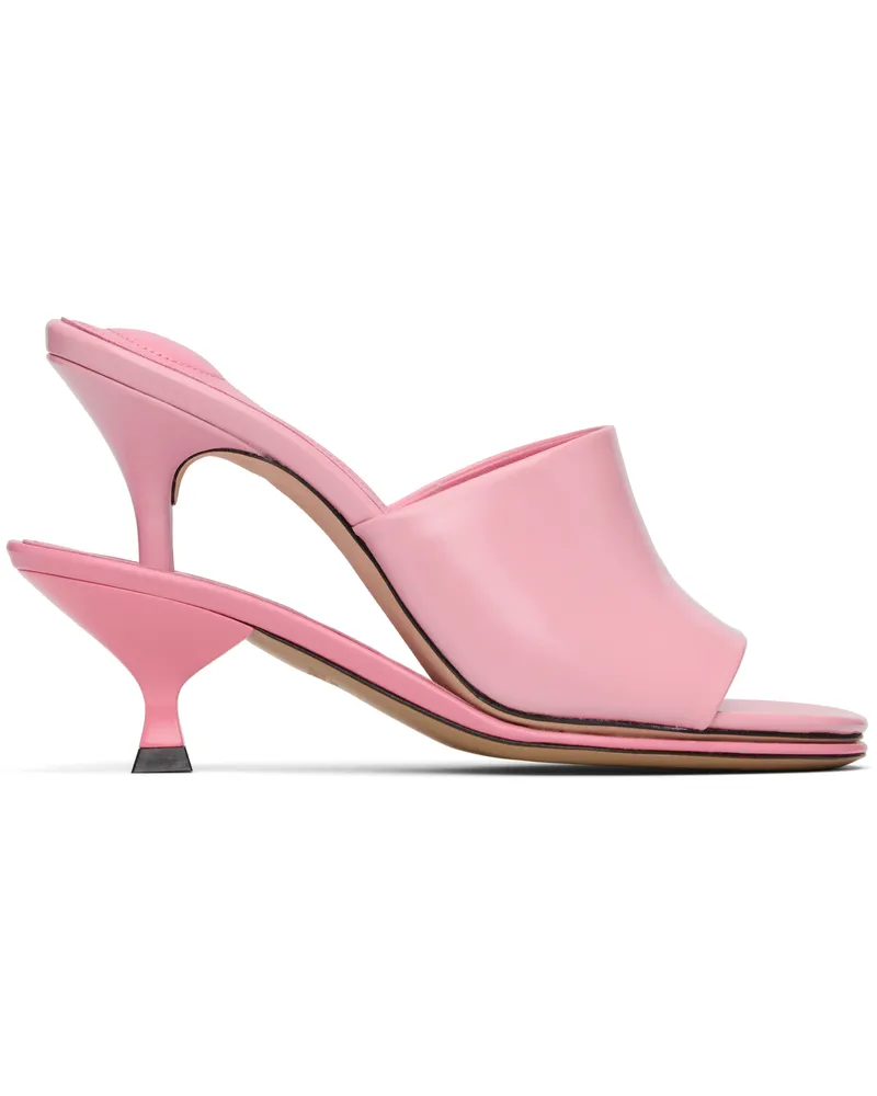 Jacquemus Pink 'The double mules' Heeled Sandals 410