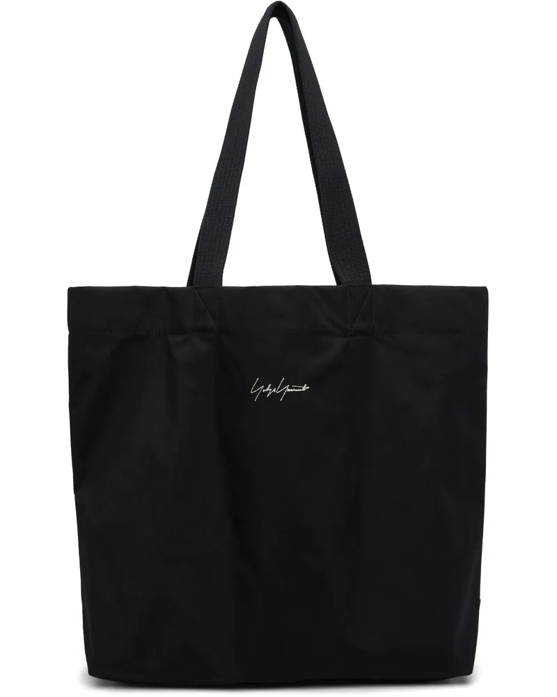 Yohji Yamamoto Black Y-3 KURO Canvas Tote Black